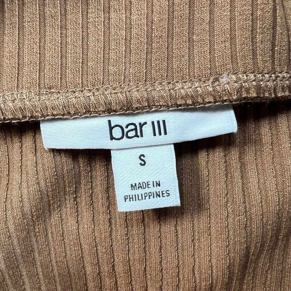 Bar III Bodycon Skirt Womens Size Small Camel Tan Stretch New - Picture 3 of 7